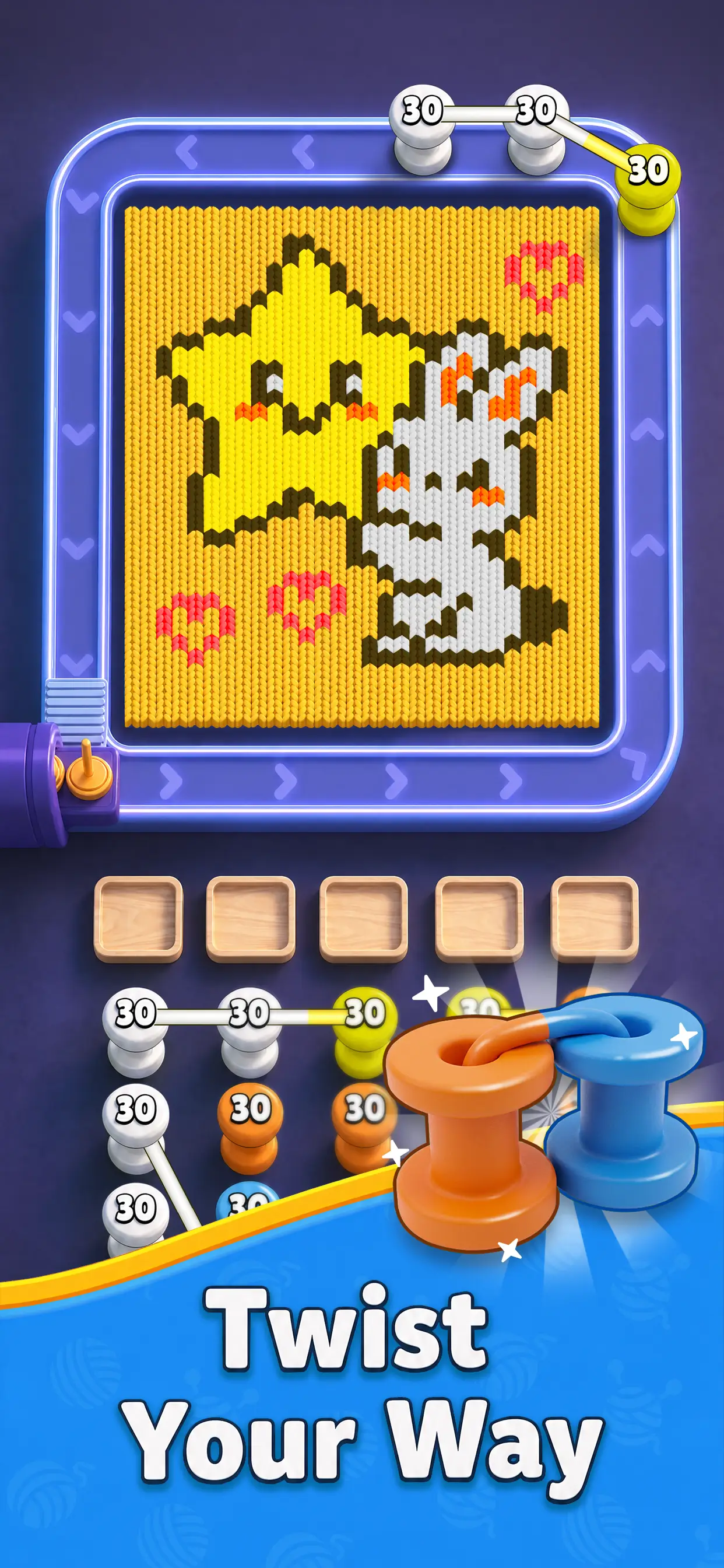 Twist Your Way — star and bunny level